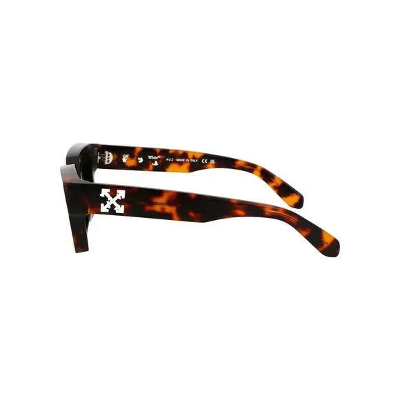 NWT OFF WHITE VIRGIL HAVANA GREEN Sunglasses - Picture 4 of 8